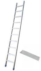 1 PZ SCALA DA APPOGGIO IN ALLUMINIO EN131 CON GRADINO LARGO - 10 gr. mont.mm.60x25 cm.299h. Kg.5,4 (AL10) EN131 NextradeItalia Mod.FERX.FERRIRNDE