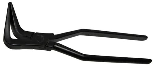 Bessey D351-60 90 Degree Curved Seaming Pliers, Black/Red, 60 mm