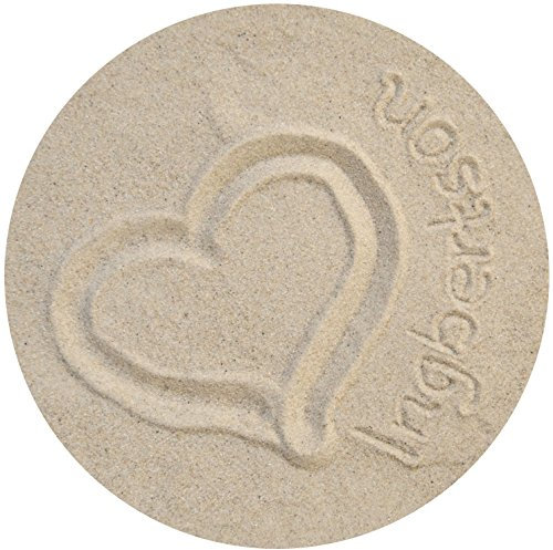 Ingbertson 1kg Dekosand natur Bastelsand Streuartikel 0,1-0,3mm Körnung im Beutel