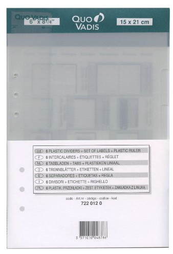Quo Vadis - Timer-Zubehör – Nachfüllblätter + Lineal für Timer 21 – 15 x 21 cm