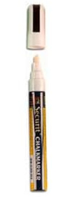 American Metalcraft-SMA510V4WT Securit Small Tip Chalk Markers, White, 4-Pack