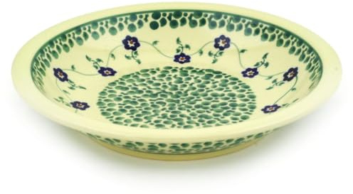 Unbekannt Bunzlauer Keramik – Plato Hondo Cuencos 0,5 l – Diámetro 22,5 cm – Decorada 4 – Plato para Pasta