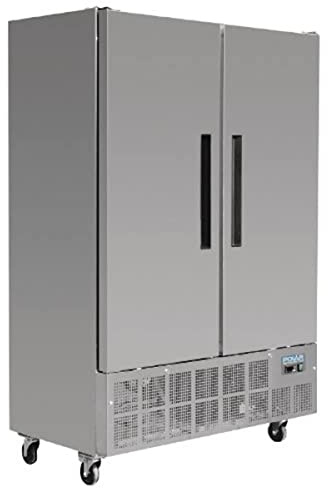 Polar 2 Door Slimline Commercial Freezer 960 Litre Restaurant Catering | Maximises kitchen floor space while offering heavy-duty frozen storage essential for busy restaurant caterers.