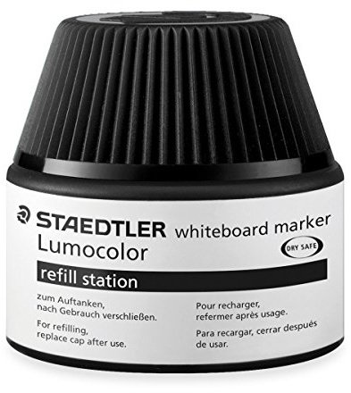 Staedtler Lumocolor whiteboard marker Nachfüllstation für 351/351 B, 15-20x Nachfüllen | 4x Nachfüllstation schwarz