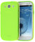 doupi PerfectFit Schutzhülle für Samsung Galaxy S3 (S3 Neo, S3 LTE), Staubschutz eingebaut mit Staubstöpseln Matt Clear TPU Silikon Schale Softcase Cover, grün