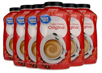 Great Value: Coffee Non-dairy Creamer, 35.3 Oz, (Pack of 6)