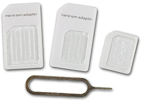 Noosy 59604q Satz Nano, Micro, Standard SIM Adattatore per Apple iPhone 5