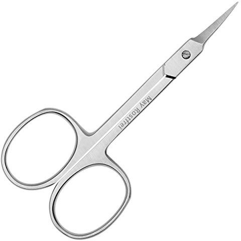 Piel Tijeras para zurdos – Cutícula Tijeras – Cortar – Punta fina curvada de Acero Inoxidable