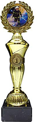 RaRu Feuerwehr-Pokal mit Buntem Emblem und mit Ihrer Wunschgravur (Hoch1)