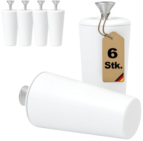 markiso® Rolladenstopper Weiß geschlossen [6 Stück] Wespenschutz, Rollladen Anschlagstopper 40 mm inkl. Schraube & Dichtung - Rollostopper für Rollo & Jalousie - Ersatzteile & Zubehör für Rolladen