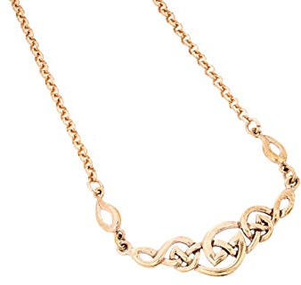 Windalf Irisches Collier CELINE 45 cm Keltische Knoten Halskette | Celtic Halsschmuck, Vintage, Edle Bronze