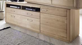 Beauty.Scouts Lowboard Anabell V Board, Kernbuche, 223x69x51cm TV-Element TV-Board TV-Schrank Stauraumschrank Stauraumelement Fernsehschrank Fernsehboard robust