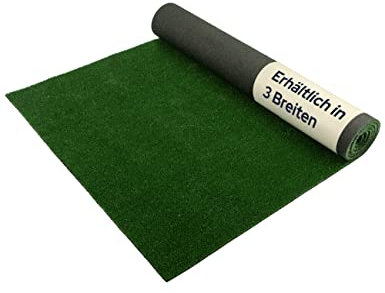 Primaflor Rasenteppich SPRING 7mm - SPRING, Grün, 2,00m x 25,50m, robuster Kunstrasen für Balkon & Terrasse | UV-stabilisiert, wasserdurchlässig & wetterfest | pflegeleichter Outdoor Bodenbelag