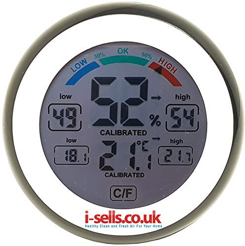 i-sells Digital Hygrometer Thermometer - Humidity Meter
