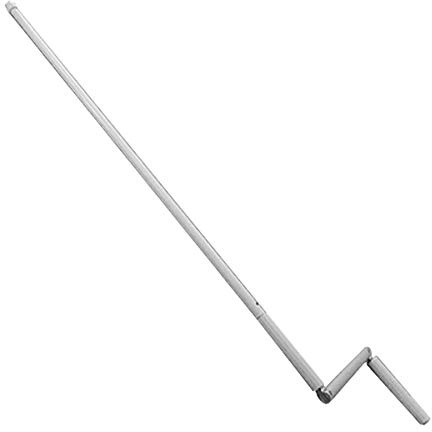 MANIVELLE COMPLETE Ø13 LG1400 (BLANC RAL9016)