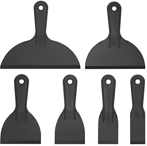 6 Stk Kunststoffspachtel Zubehör Set, Spachtelmesser Schaber Kittmesser Werkzeug für 3D Drucker Harz Entfernung Spackeln Patchen