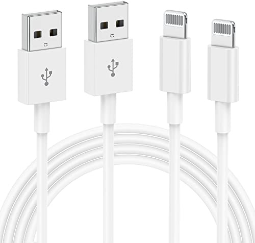 2Pack Apple MFi Certified Lightning to USB Cable - 1m Fast Charging Cable for iPhone 13/12/11/X/8/7/6/iPad