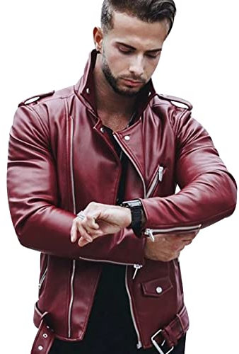 Winterjacke Herren Winddichte Jacke Herren Stehkragenjacke Schnell Trocknende Jacke Atmungsaktiver Strapazierfähiger Mantel Sportjacke Kunstlederjacke Plus Größe Jacke Wasserdichte Rotwein 3XL