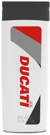 DUCATI | Shampoo & Shower Gel ICE, Gel doccia Con Profumo Aromatico e Speziato, 300ML