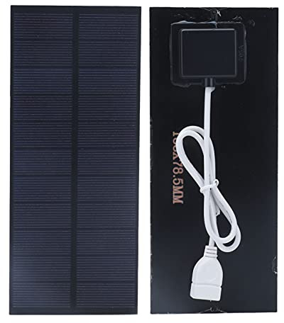 Kuuleyn 2,5 W Solarpanel, 188 X 78,5 Mm Solarladeplatine, 3,7 V-5 V Batterieladegerät, Hohe Umwandlungseffizienz Und Tragbar Für Gewächshaus Und Familie