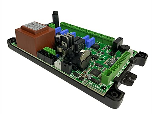 eRicambi, Carte de contrôle Micronova L023_8 pour poêles à granulés, sonde de fumée jusqu'à 600 °C, prête pour codeur, connecteur RS232 pour connexion PC