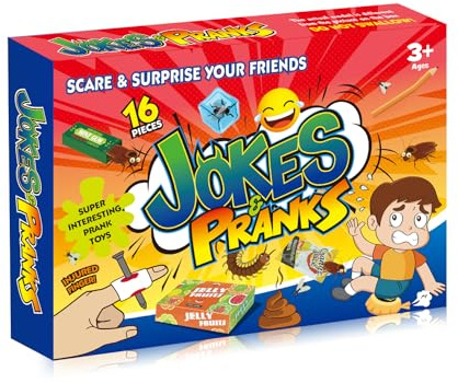 ALLROAD Prank Kit | Pranks for Kids | Joke Box-Ultimate Gift Set 20 Ultimate Practical Jokes and Pranks for Kids | Prank Toys Pack Set Box for Gifts