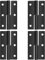 4 Pièces Charnières de Porte,Charnière Démontable,62x37x1,5mm Charnières Démontables Pliable,Charnières Démontables pour Portes Intérieures Extérieures Meubles Armoires Industrielles