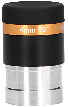Hyuduo Asphärisches Okular 4 Mm 62 Grad für Planetenbeobachtung, Hohe Vergrößerung, HD-vollvergütet, Aluminiumlegierungsmaterial, 1,25-Zoll-Teleskop (4mm)