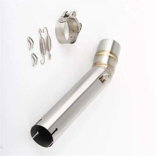 YESKIT Abgassystem Auspuffanlage Mittelverbindungsrohr Edelstahl Verbindungsrohr Slip-On Motorrad Für CB1300 2003 2004-2013