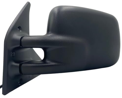 Spieg Außenspiegel Links für Volkswagen Transporter T4, Multivan IV 1990-2003 Elektrisch Verstellbar, Manuell Einklappbar, Beheizt, Schwarz, 3+2 Kabel (Fahrerseite)