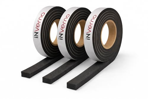 INVERNO® 600 fogtätningstejp BG1 tätningstejp komprimeringstejp (15 mm x 1–10 mm│12,5 lfm)