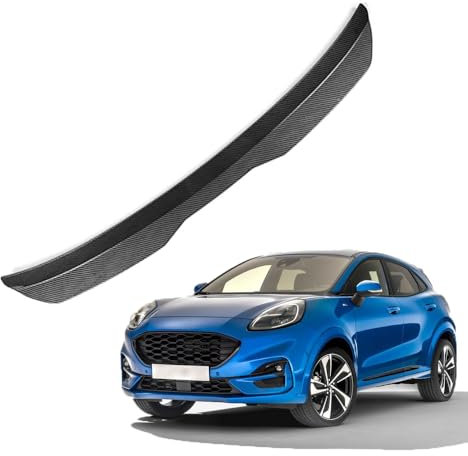 2X Alerón Trasero,para Fo-rd Puma ST-Line 2019 2020 2021 2022 2023 Hatchback ABS Carrocería Techo Trasero Spoiler Styling Maletero Coche Spoiler Accesorios,B/Carbon Fiber