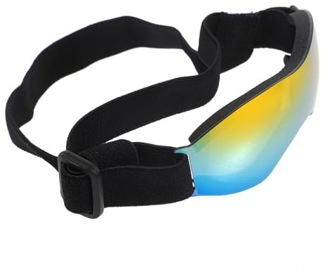 GRIRIW Hundegeschirr Für Kleine Hunde Verstellbare Atmungsaktive Hundebrille Mit Uv-Schutz Und Windschutz Für Outdoor-aktivitäten Und Fotoshootings Trendiges Design Rot
