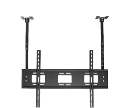 LwsCUiH Bras de Moniteur Support de télévision au Plafond Double pôle, for écran Plat LED de 55 à 86 Pouces, Support de télévision Suspendu, Support de Plafond Universel