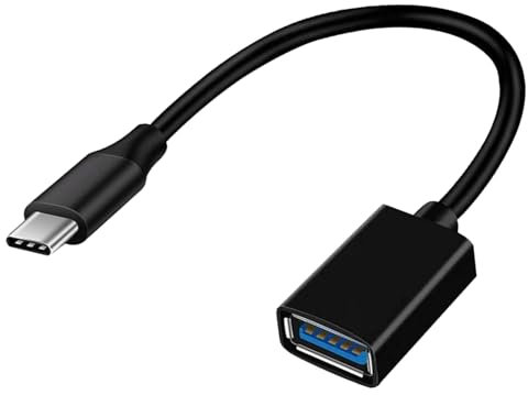 1 Pcs USB-C to USB 3.1 Adapter,High-Speed USB C OTG Male to USB Female Cable Converter Compatible with Phones (iPhone 16/15,Samsung),Laptops,Tablets and more Type C Devices