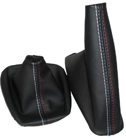 Schaltknäufe Für 3er E36 E46 Für M3 Auto Schalthebel Handbremse Gamasche Schaltsack Schwarz Ledermanschette Schaltknauf Stick Griff