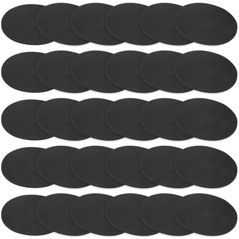 M METERXITY 30-Pcs Rondelles En Caoutchouc Pleines, 35mm Diamètre Extérieur x 1.5mm Épaisseur coussins Anti-Vibration Réducteurs De Bruit Joints En Caoutchouc