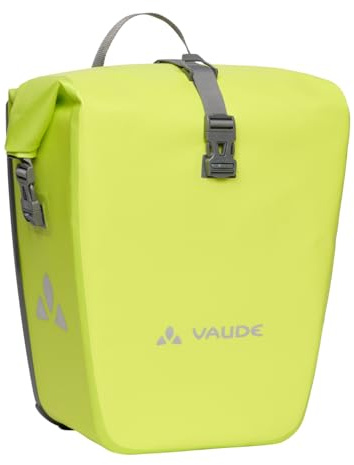 VAUDE Fahrradtasche Aqua Back Single 1 x 24 L, bright green | Hinterradtasche wasserdicht – 24 Liter Volumen - Fahrrad Gepäckträgertasche hinten – einfache Befestigung – Made in Germany