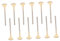 Didiseaon 12Pcs Fan Shaped Makeup Brush for Facial Masks and Skin Treatments Soft Bristle Applicators for Smooth Application of Skincare Products for Sensitive Skin