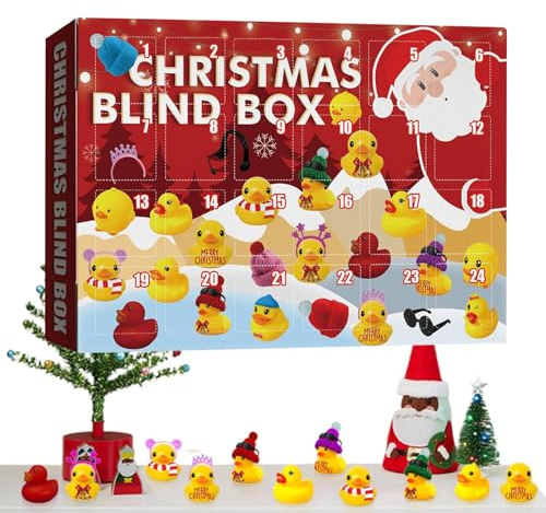 Adventskalender, 24 Tage Spielzeug für Weihnachten – Badekugeln für festliche Dekorationen, tägliche Aktivitäten zu Hause, Schule, Weihnachtsfeier
