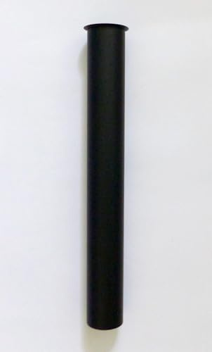 Nero Tauchrohr Verlängerung 32mm Bördelrohr Abfluss Siphon Ablauf Rohr Messing schwarz matt 250 mm
