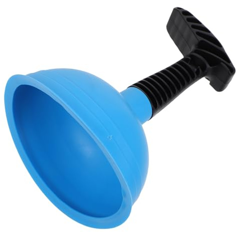 BESPORTBLE Mini Sturalavandini Ventosa Blu per WC e Lavello da Cucina, Pompa di Scarico Manuale Manico Antiscivolo per Disintasamento di Scarichi e Toilette, Uso Residenziale e Commerciale