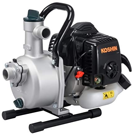 KOSHIN SEV-25L Benzin-Wasserpumpe 1 (25 mm) – Original Made in Japan – 110 L/min, 32 m Förderhöhe –2-Takt-Motor – Ultraleicht & Tragbar (5,2 kg) – Ideal für Garten, Bewässerung & Notfälle