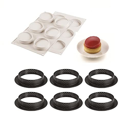 Silikomart Moule Mini Tarte Glam x6 - Silikomart