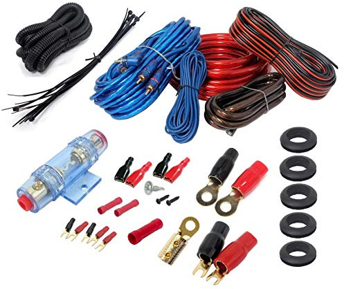 Avalanche Kit de cableado de amplificador de audio para coche de 4 AWG