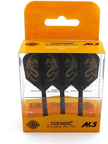 CUESOUL Rust Ejes de Dardos Integrados Personalizados y vuelos de Dardos medianos, Juego de 3 Piezas de patrón de dragón (CSAK-5JL1-S)