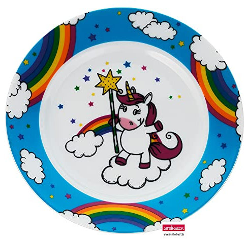 WMF Vajilla infantil con diseño de unicornio, 19 cm, porcelana, apto para lavavajillas, color y apto para alimentos