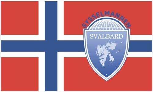 Fahne/Flagge Norwegen - Spitzbergen 90 x 150 cm
