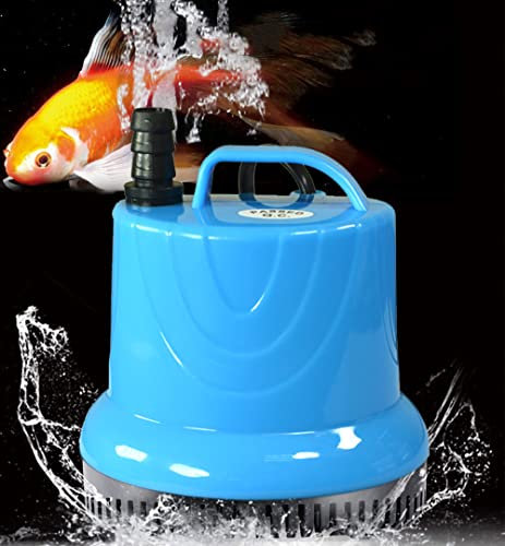 LONDAFISH Pompe à eau d'aquarium pour pomper et changer eau.C'est aussi filtre à pompe d'aquarium ou aspirateur à excréments de poissons,disponible pour le niveau d'eau bas,silencieux-pompe eau bleue