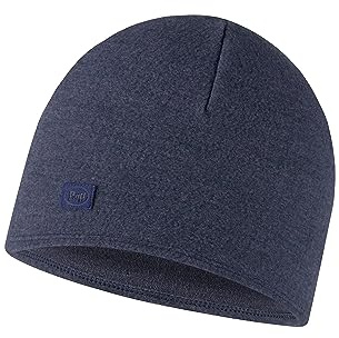 Buff Gorro, Merino Fleece, Adulto Hombre Mujer, Azul, Talla Unica